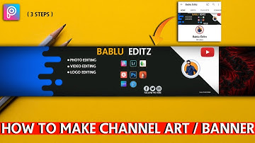 How to make YouTube Channel Art in Picsart || YouTube Channel Banner kaise bnaye || PicsArt Tutorial
