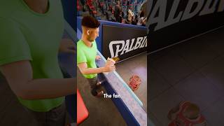 Fan Spills Soda On Dennis Rodman