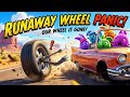 Runaway Wheel Chaos! Hopper’s Close Call 🌵