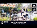 Holland Park, London, UK Virtual Run | Virtual Running Videos For Treadmill in 4k