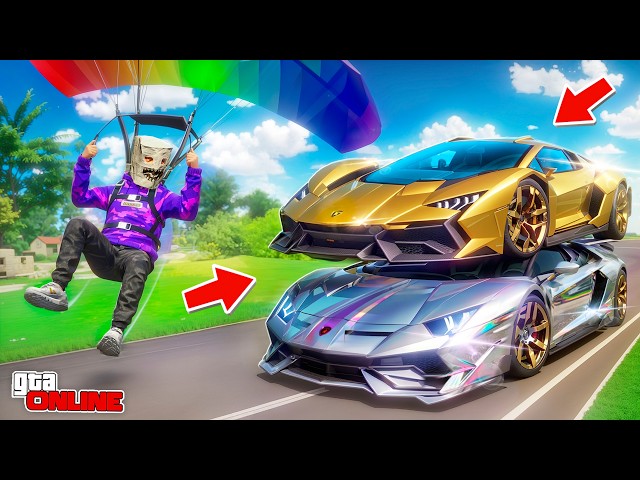 НАШЕЛ СРАЗУ 2 ЗОЛОТЫХ ЛАМБЫ НА ПАРАШЮТЕ! БИТВА ПАРАШЮТИСОВ В ГТА 5 ОНЛАЙН
