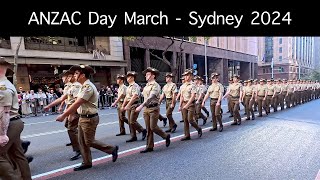 ANZAC DAY  Sydney 2024 (RAW footage of the march)