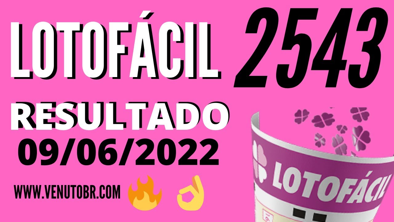 🍀 Resultado Lotofácil 2543