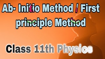AB-INITIO METHOD | PHYSICS CLASS 11 | MATHEMATICAL TOOLS | By Raja owais   #shorts #rajaowais #ktp