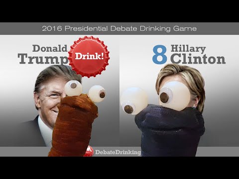 2016 - Clinton-Trump - Debate Drinking Game