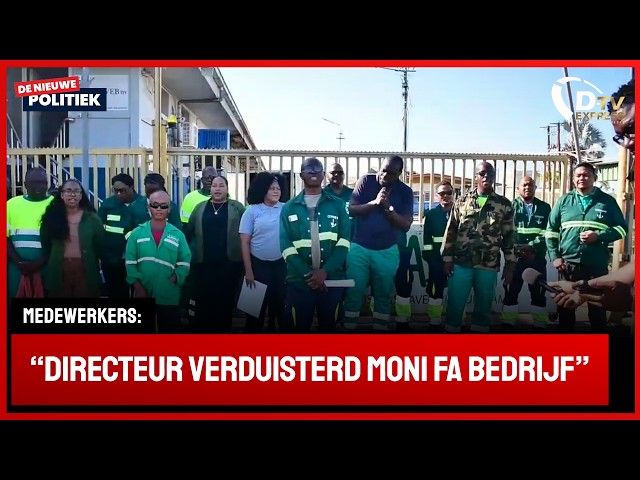 🚀 De Nieuwe Politiek Live •  Protestactie personeel Cehivas; directeur moet weg (Suriname)