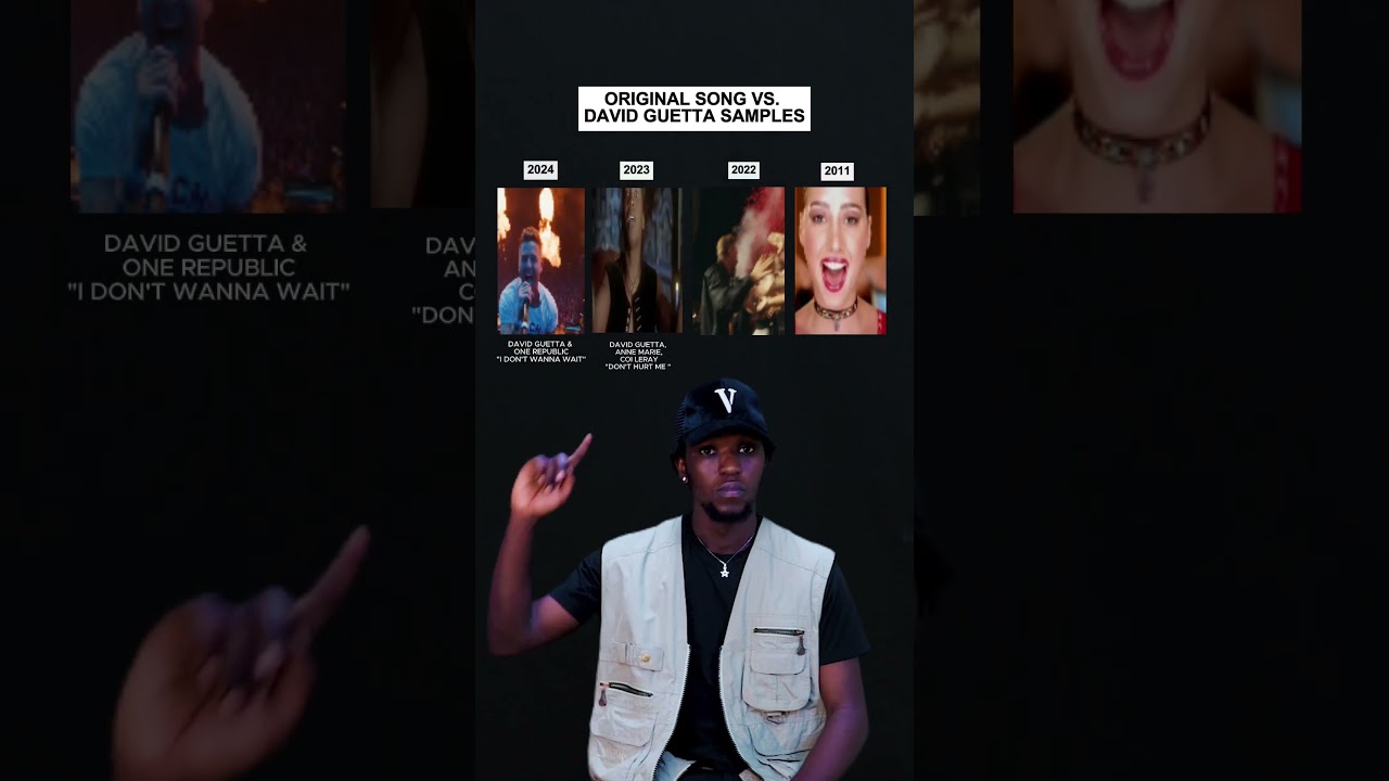 Original Songs Vs. David Guetta Samples: i don't wanna wait, Im Good (Blue), play hard