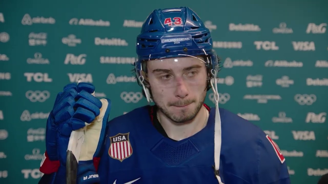 Quinn Hughes & Connor Hellebuyck on Team USA's overtime win vs. Sweden