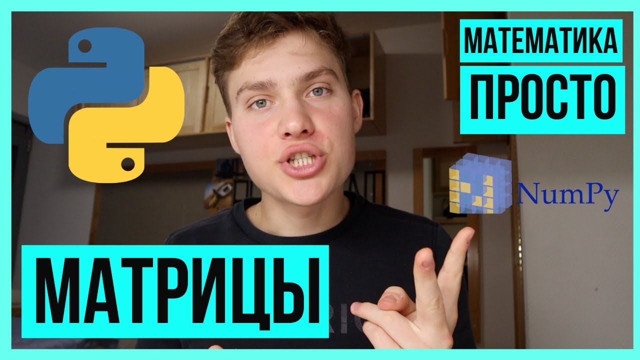 Матрицы на пальцах. Основные операции с матрицами в Python [Математика для машинного обучения]