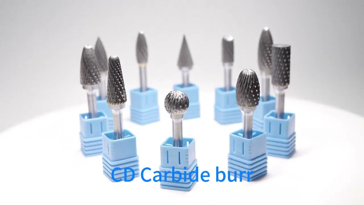 Type A-N Tungsten Carbide Rotary Burrs Set Double Cut Points Files  For Engraving Wood Grinding