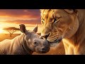 She Was a BLIND Baby Rhino… Until a LIONESS Chose to Become Her EYES