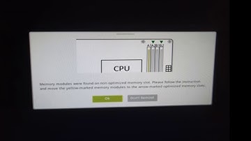 How to Memory modules were found on non-optimized memory slot วิธีช่วยให้ CPU หรือ RAM ไม่ร้อนเกินไป
