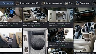 80 Series Land Cruiser: 3D Printed Cup Holders