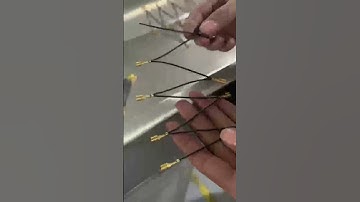 HH-555 Automatic Dual Ends Terminal Crimp Machine for Ribbon Cable is doing cascade wire-joint crimp