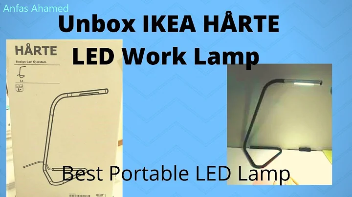 Unboxing IKEA HÅRTE LED Desk Lamp | Anfas Ahamed