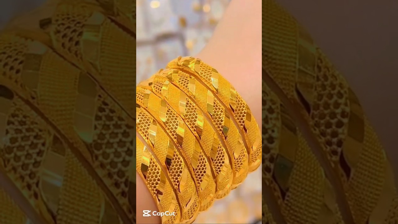 elegant gold bangles 