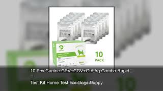 10 Pcs Canine CPV+CCV+GIA Ag Combo Rapid Test Kit Home Test For Dogs Puppy