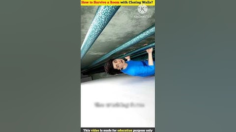 How to Survive a Room with Closing Walls ( Explained In 3D Animation) #shorts #3danimation