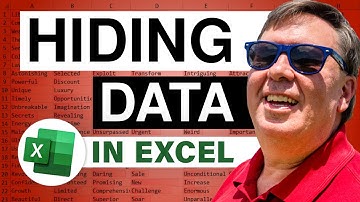 Excel Hiding Data in Plain Site - Episode 919