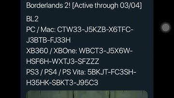 Borderlands 2 Shift Codes and Skins and Golden Keys