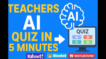 Teachers: Create a Quiz in Minutes Using AI (Kahoot • Blooket • Quizizz)