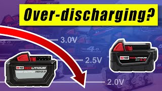 [003] Milwaukee M18 low voltage cutoff is below 2.5V/cell on older batteries