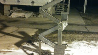 Gravity fed pellet stove no electricity needed - YouTube