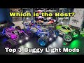 Top 3 RC Car LED light Mods! (Wltoys 124017 Buggy, Wltoys A959B Buggy, RLAARLO Buggy)