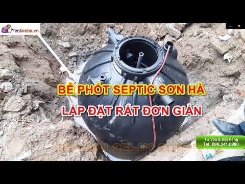 Video Lắp đặt bồn tự hoại Septic Sơn Hà thật đơn giản - youtube