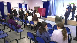 Самарские студенты приняли участие в деловой игре, моделирующей голосование на выборах