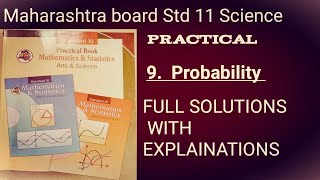 11th Science, Maths practical no. 9 : Probability