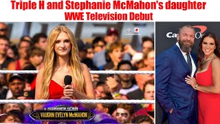 Triple H and Stephanie McMahon's daughter WWE Television Debut 