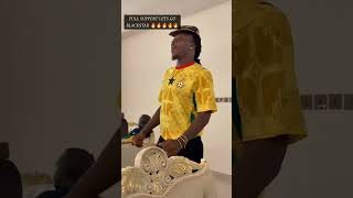 Efo Stonebwoy full Support of 🇬🇭 Black Stars #therastudios #shorts