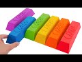 Satisfying l how to make rainbow kitkat bars from kinetic sand  best of yo yo idea