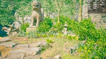 EzBench Benchmark Unreal Engine 5.1 (4K, DLSS) GeForce RTX 2080 Ti