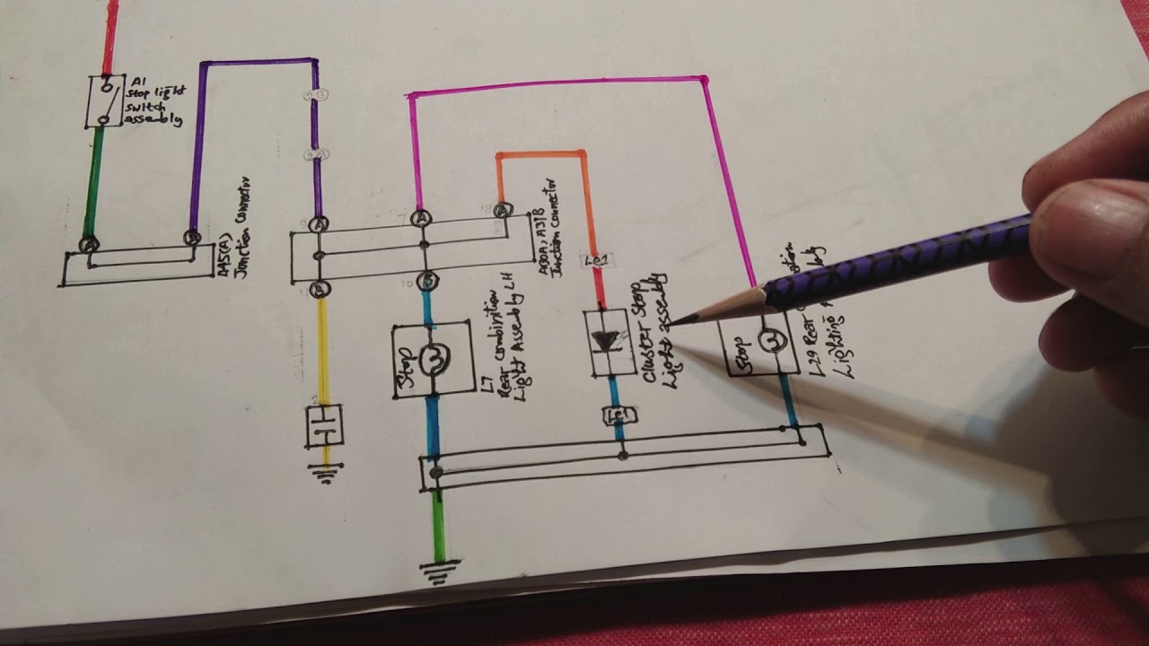 Brake Lights Wiring Diagram - 1 : Turn+signal+brake+light+wiring