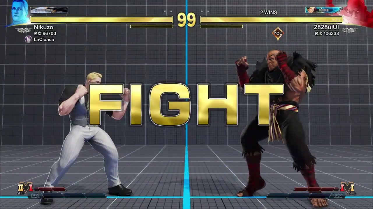 STREET FIGHTER V Rank Sagat vs Cody
