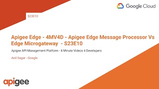 Apigee Edge - 4MV4D - Apigee Edge Message Processor Vs Edge Microgateway  - S23E10