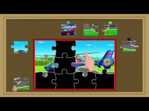 Helicopter Puzzle, Games Cartoon Video For Kids