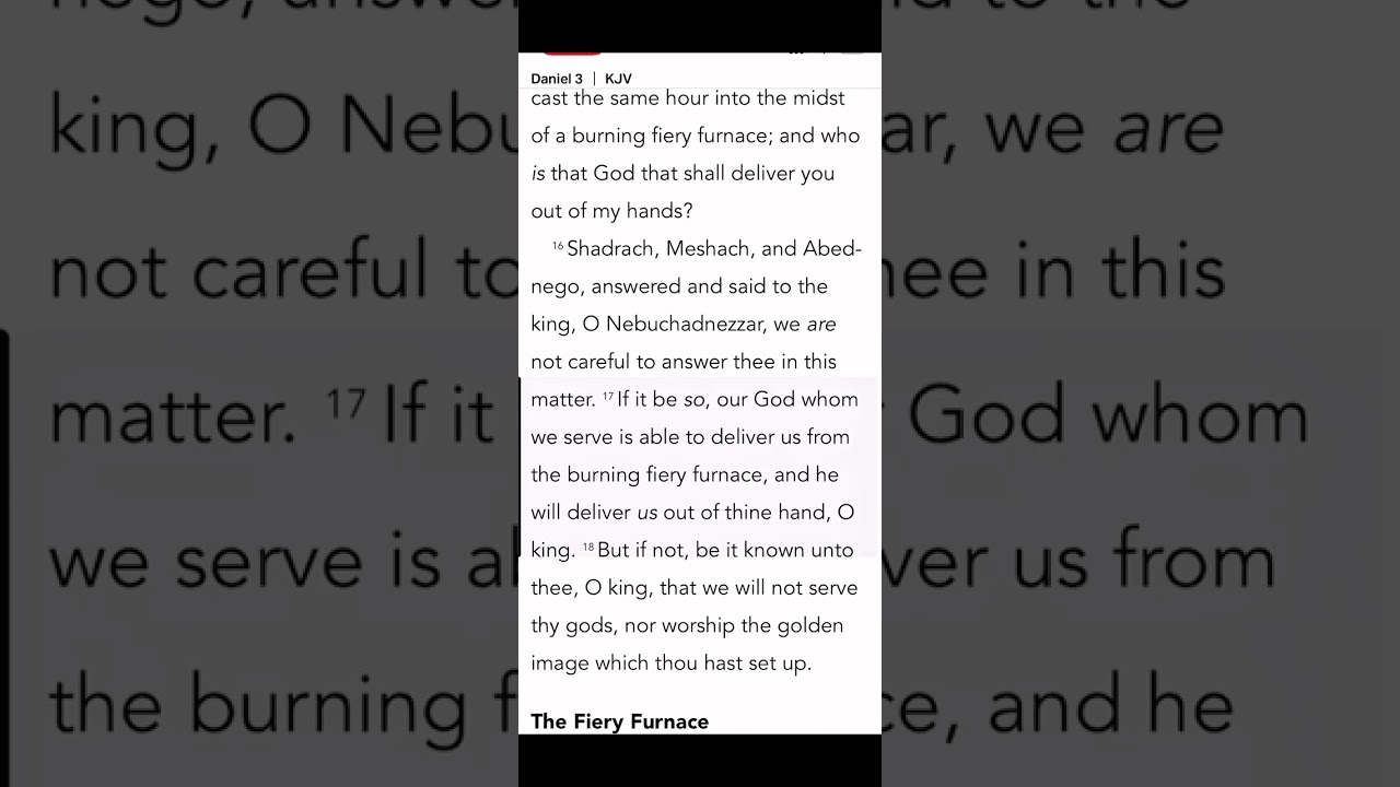 Daniel 3 Audio Bible Experience 