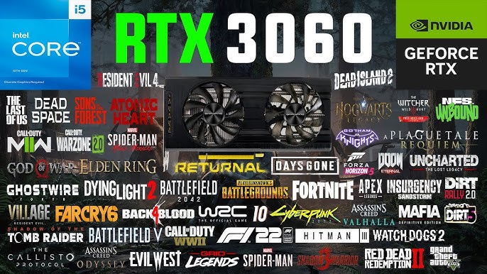 Comparing GTX 1060, RTX 2060, RTX 3060, and RTX 4060 in latest games! —  Eightify