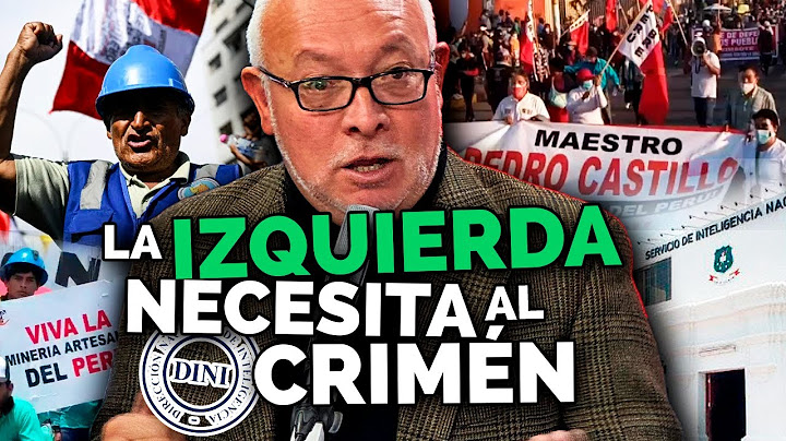 FOR CONNOISSERIES ONLY! FORMER DIRECTOR OF DINI: "WE ARE SEEING THE EMERGENCE OF A NEW PERU"