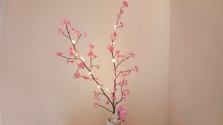 Dry tree branches decoration || DIY cherry blossom plant || Home Decore idea