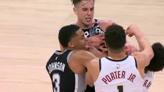 Tension in the NBA: Michael Porter Jr. grabbed Zach Collins by the neck in  Spurs vs Nuggets