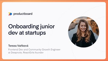 Onboarding junior dev at startups - Tereza Vaňková