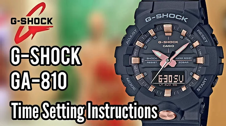 How To Setting Time G-SHOCK GA-810 GA-800 Digital Watch | Watch Repair Channel | SolimBD