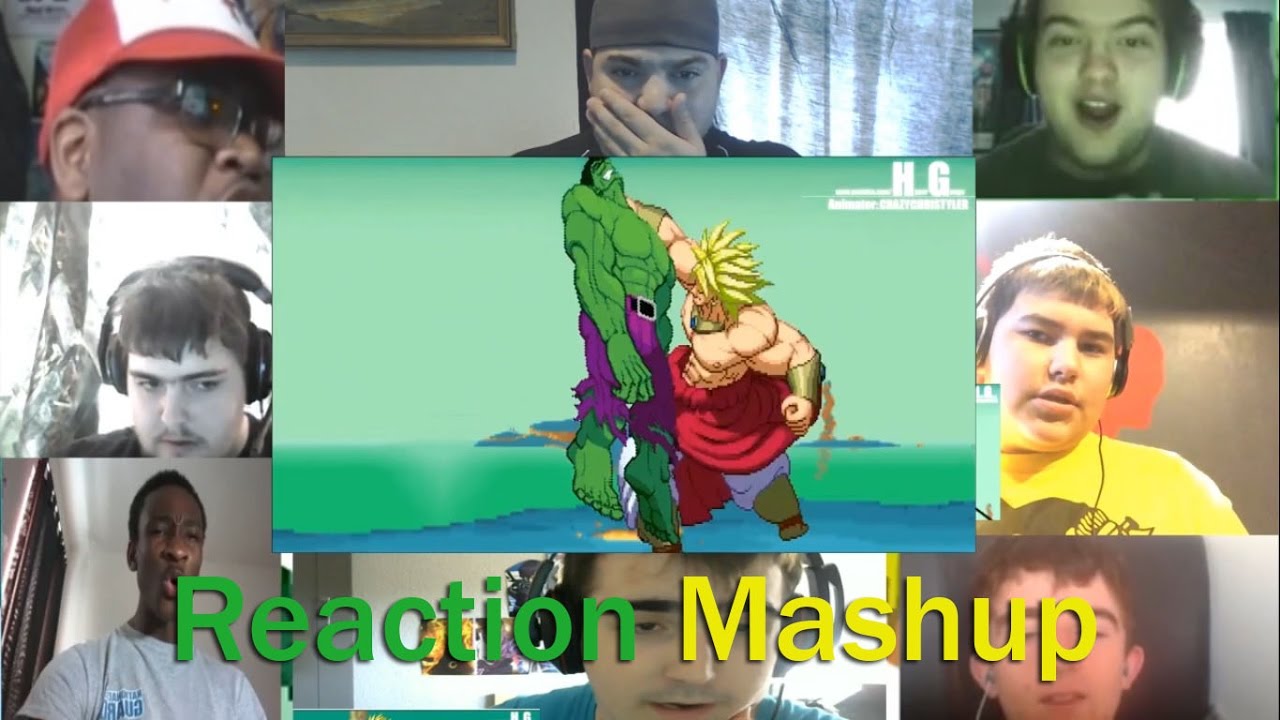 One Minute Melee Hulk Vs Broly Marvel vs DBZ REACTION MASHUP