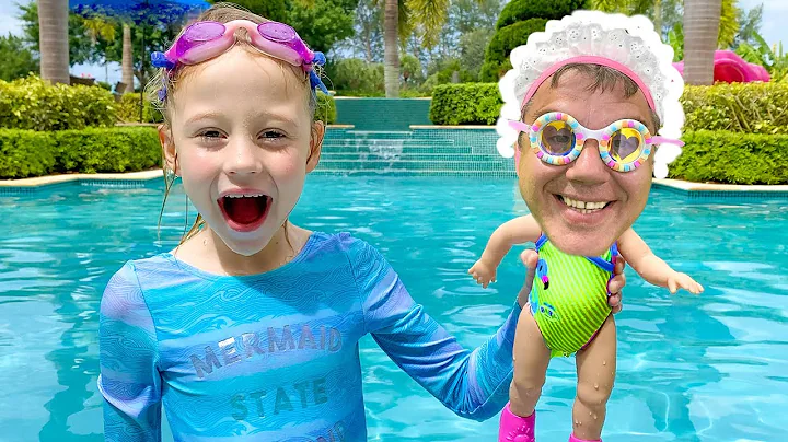 Nastya found a boy doll and pretends to be a parent - Trailer