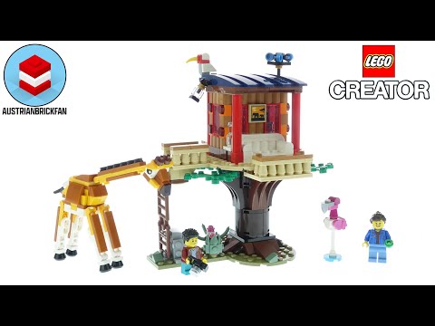 Lego Creator 31116 Safari Wildlife Tree House - Lego Speed Build Review