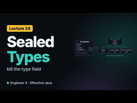 Java Sealed Classes and Records: Replace Type Fields and Switches (Java 21) | Effective Java L24